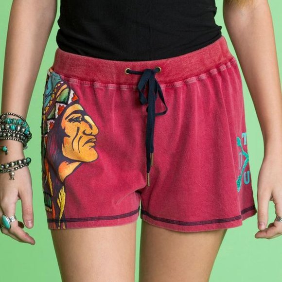 Double D Ranch Pants - Double D Ranch 'Discovery Mission' Short in Red